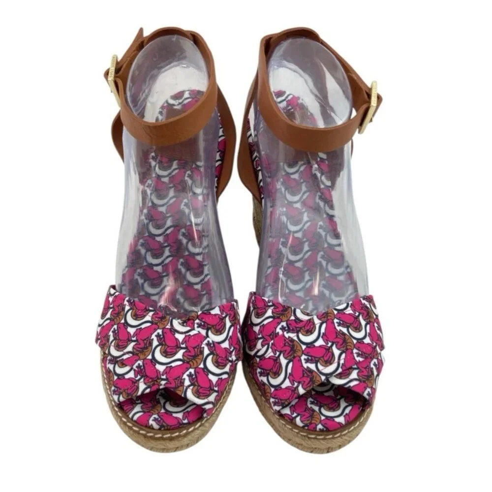 *Tory Burch Platform Espadrille Sandals Womens Size 10 Frogs Cottagecore Girly